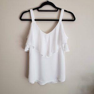 NY&C White Flowy Blouse Cami